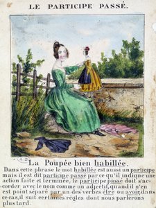 In „La grammaire en images“, Heftalbum, um 1850 von French School