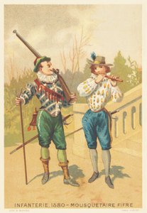 Infanterie, Musketier und Pfeife im Jahr 1580