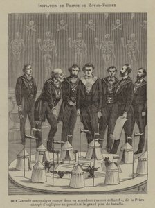 Einweihung eines Sublimen Prinzen des Königlichen Geheimnisses von French School