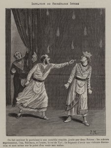 Einweihung eines Intimen Sekretärs (Stich) von French School