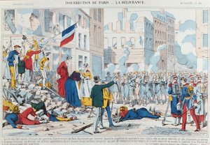 Aufstand von Paris, die Befreiung, 1871 von French School