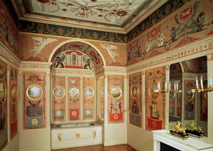 Innenansicht von Napoleons Badezimmer, gebaut 1807 von French School