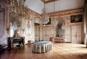Innenansicht des Salle du Conseil (Ratssaal) 1701-55 von French School