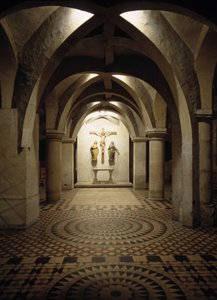 Innenansicht der Kathedrale von Metz (Moselle). von French School