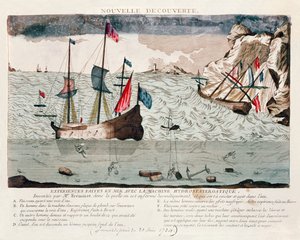 Erfindung von Sieur Freminet eines Systems zur Luftrecycling und zum Atmen unter Wasser, 1784 von French School