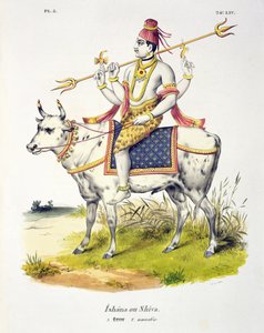 Ishana oder Shiva, graviert von C. de Motte (1785-1836)