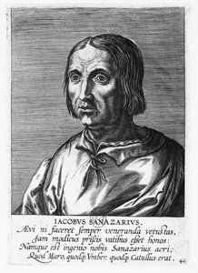Jacopo Sannazaro (Gravur) von French School