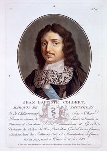 Jean-Baptiste Colbert, Marquis de Seignelay, aus Portraits des grands hommes, femmes illustres, et sujets memorables de France, veröffentlicht 1787-92 von French School