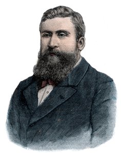 Jean Jaurès im Jahr 1898 - Gravur