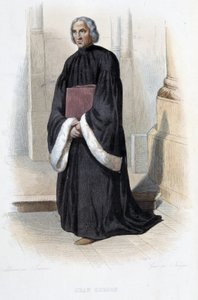 Jean de Gerson, französischer Prediger und Theologe (1363-1429) - in „Le Plutarque français“, von Mennechet, Paris von French School