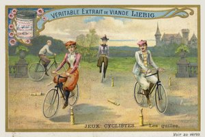 Jeux Cyclistes, Radfahren um Kegel in Frankreich von French School