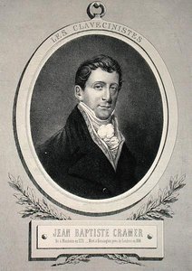 Johann Baptist Cramer, graviert von Alfred Lemoine von French School
