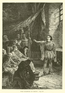 Johann im Gefängnis verhört von French School