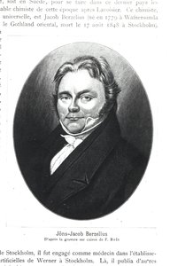 Jons Jakob Berzelius (1779-1848) nach einem Stich von F. Bolt