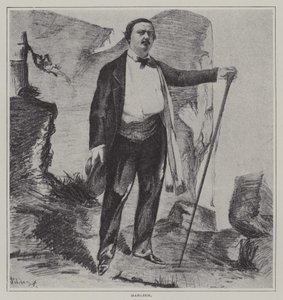 Joseph Darcier, französischer Sänger, Schauspieler und Komponist von French School