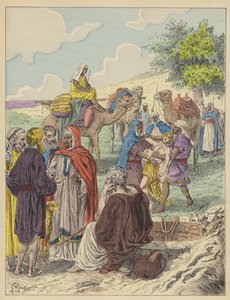 Joseph wird von seinen Brüdern verkauft von French School