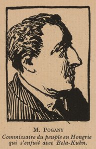 Jozsef Pogany, ungarischer kommunistischer Revolutionär und Politiker, Mitglied der Regierung der Ungarischen Sowjetrepublik 1919