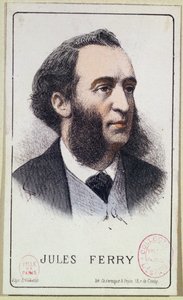 Jules Ferry, Illustration für ein Schulbuch, spätes 19. Jahrhundert