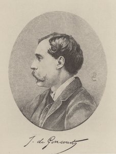 Jules de Goncourt, französischer Romanautor (Gravur) von French School