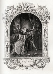 Julius III (Julius oder Iulius oder Giulio) (Papst von 1550 bis 1555) und der junge Bertuccino, die Affenshow. Gravur zur Illustration von Histoire des popes von Maurice Lachatre (1814-1900), librairie du progres, Paris