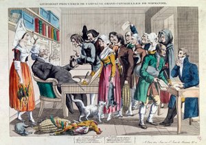 Justiz: Gripardin, Landanwalt, großer Ratsherr der Normandie. Lithographie des 18. Jahrhunderts. Paris, Musée Carnavalet