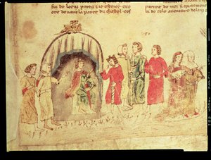 König Arthur und sein Hof, aus dem Roman de Meliadus von French School