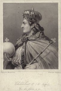 König Childebert II. von Austrasien von French School