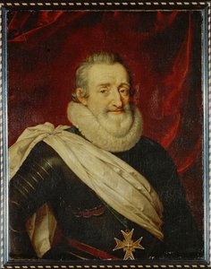 König Heinrich IV. zu Pferd von French School