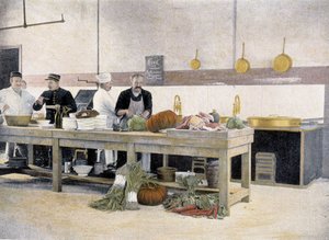 Küche der Kantine - in „Album militaire“ - Gardelegion
