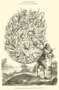 Der träumende Spanier, Gravur zugeschrieben Abraham Bosse von French School