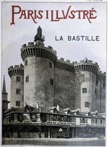 Die Bastille. Titelblatt der Zeitung „Paris illustriert“ vom 13. Juli 1889. von French School
