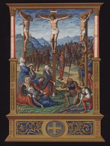 La Calvaire, französisches Manuskript aus dem späten 15. Jahrhundert von French School