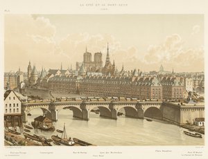 Die Cite und Pont-Neuf, 1665 von French School