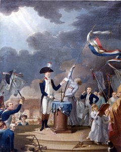 La Fayette schwört am Föderationstag, 19. Juli von French School
