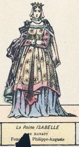 Königin Isabelle von Hainaut, Frau von Philipp-Auguste von French School