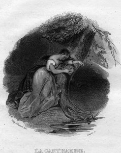 La cantharid Chanson de Beranger in „Oeuvres complètes“ (1834) von Pierre Jean de Beranger (1780-1857), französischer Dichter und Liedermacher von French School