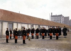Die Parade - im „Album militaire“ - Kavallerie: häuslicher Dienst von French School