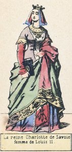 Die Königin Charlotte von Savoyen, Frau von Ludwig XI von French School