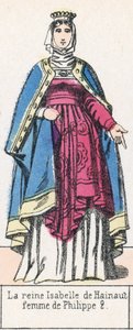 Königin Isabelle von Hainaut, Frau von Philipp II. von French School