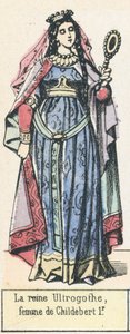 Königin Ultrogothe, Frau von Childebert I von French School