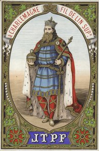 Etikett für Karl der Große-Garn von French School