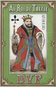 Etikett für Kreuzkönig-Leinen von French School