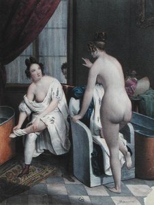 Damen beim Baden, ca. 1840