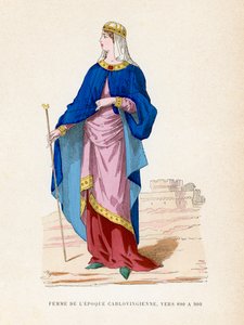 Dame, 890-900 von French School