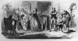 Die Halsbandaffäre der Königin: Madame de la Motte (1756-1791) Gravur in „Histoire des Papes-Könige-Königinnen-und-Kaiser durch die Jahrhunderte“ von Maurice Lachatre