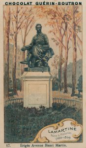Lamartine, Dichter und Historiker, 1790-1869, errichtet an der Avenue Henri Martin von French School
