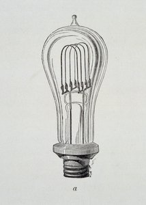 Edison Lampe - in „Die neuen Eroberungen der Wissenschaft“ von Figutree von French School
