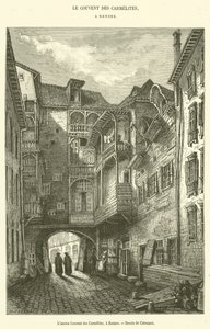Das alte Karmeliterkloster in Rennes von French School