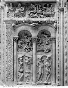 Lazarus und der reiche Mann, vom Südportal, ca. 1130