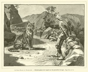 Der Bagh Rajah von Bogelcund (Gravur) von French School